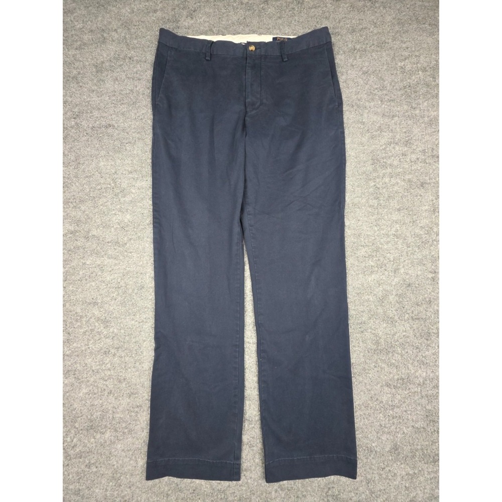 Polo Ralph Lauren Chino Pants Men's 33 x 32 (FITS 33 x 29) Blue Stretch Classic